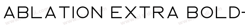 Ablation Extra Bold字体转换